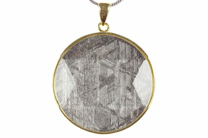 Etched Muonionalusta Meteorite Pendant #265679